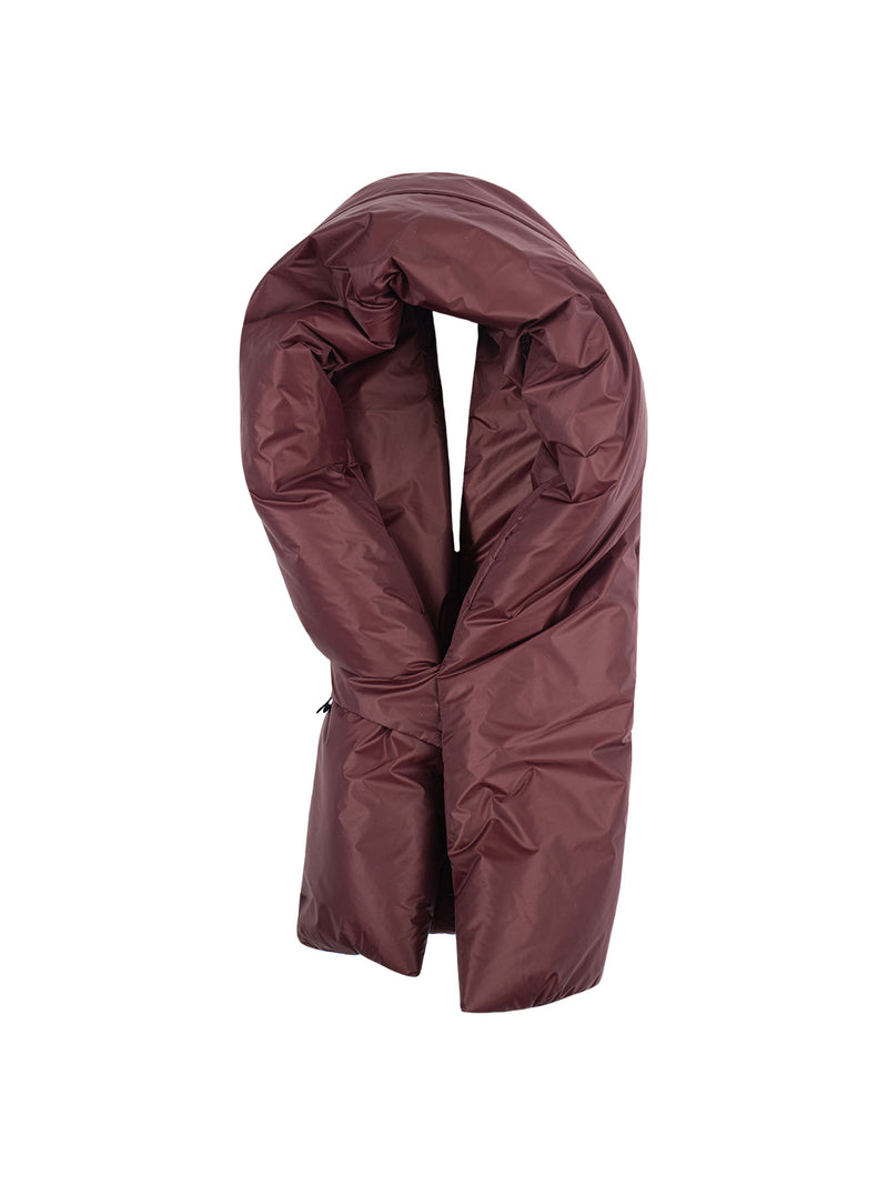 Abstract Padded Scarf with Back Loop