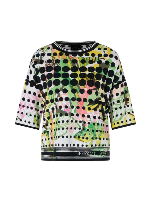 Marc Cain Sports Elbow Sleeve Sweater with Circle Details