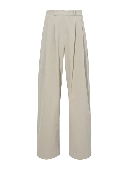 Proenza Schouler x White Label Helena Solid Crinkle Cotton Pant