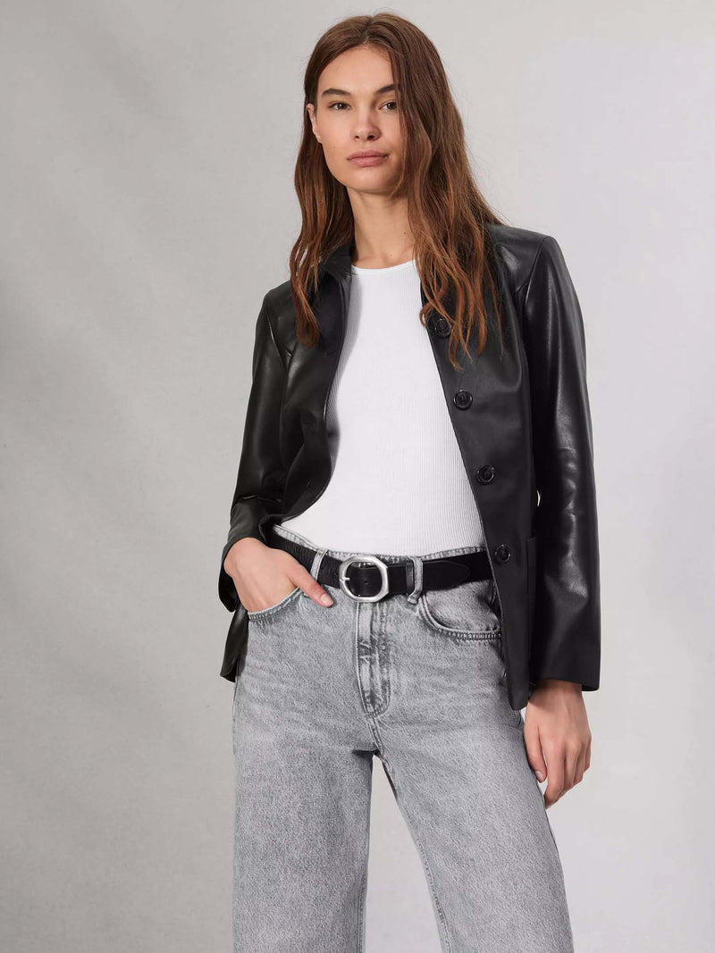 Rag &amp; Bone Drew Faux Leather Blazer
