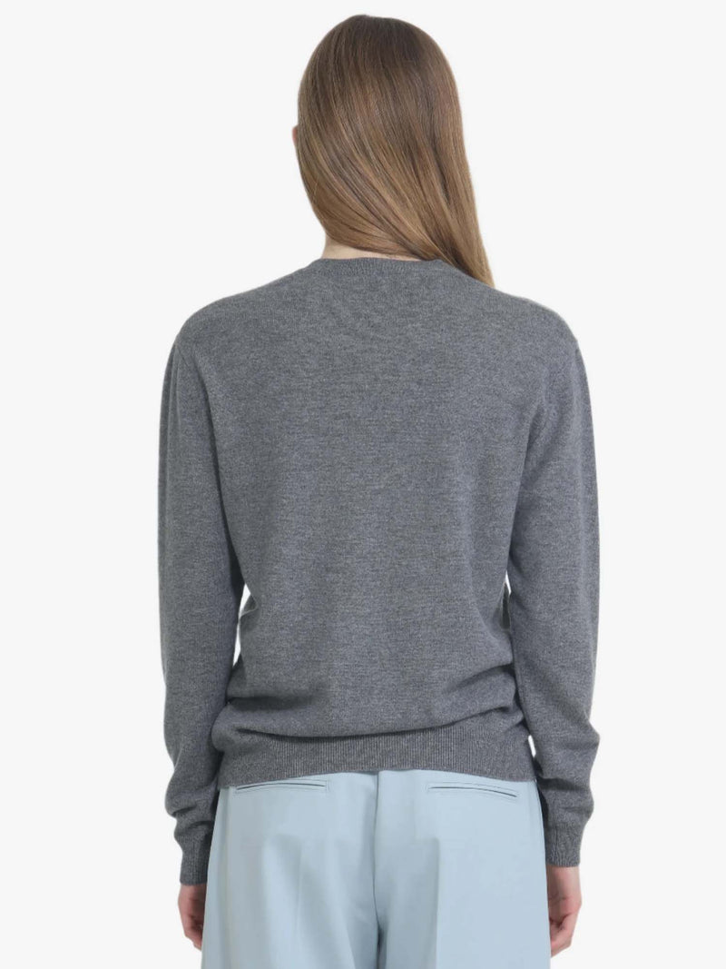 N&deg;21 Round Neck Sweater with Logo