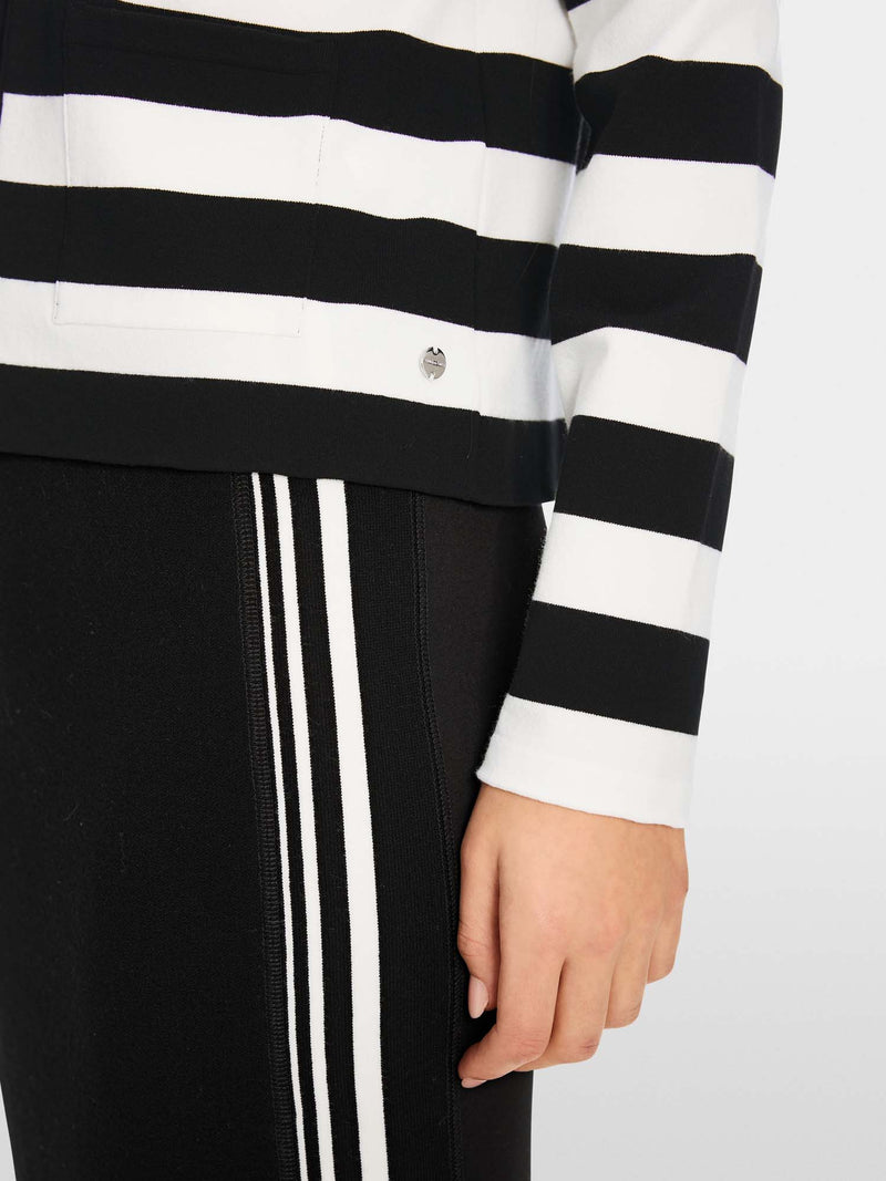 Marc Cain Additions "Rethink Together" Striped Cardigan