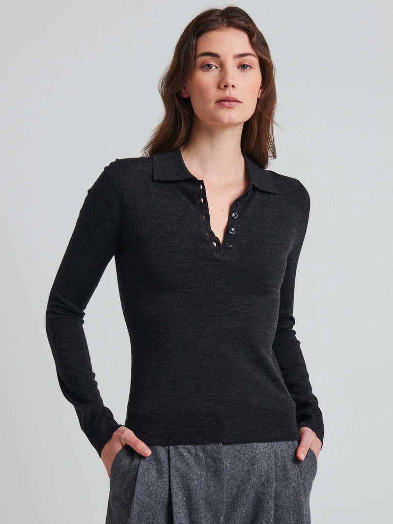Patrick Assaraf Merino Fitted Polo