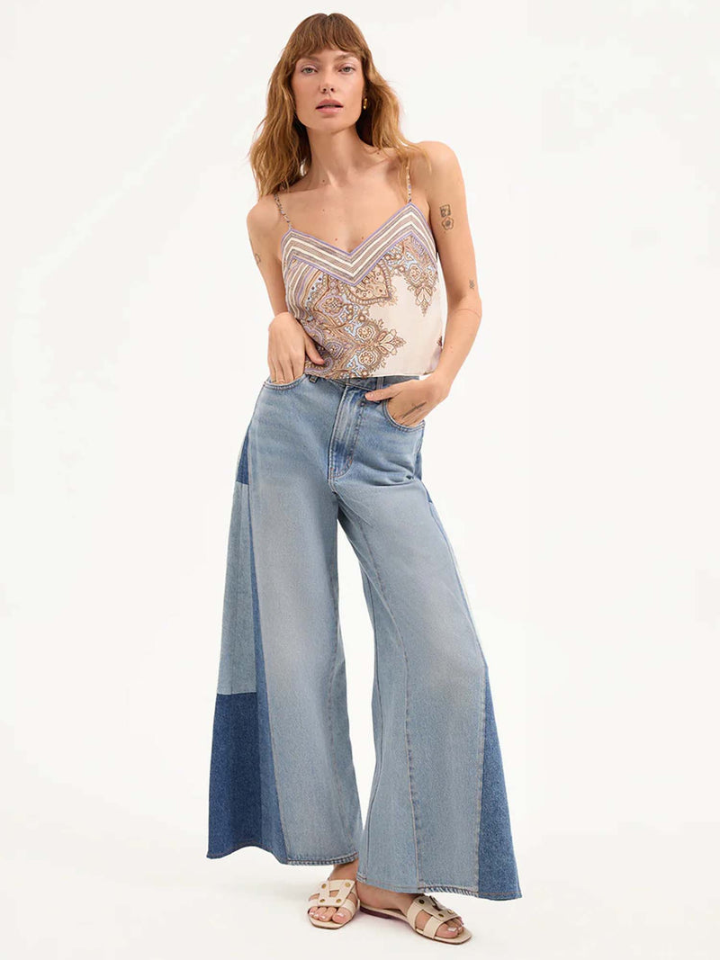 Veronica Beard Millon Silk V-neck Tank Top