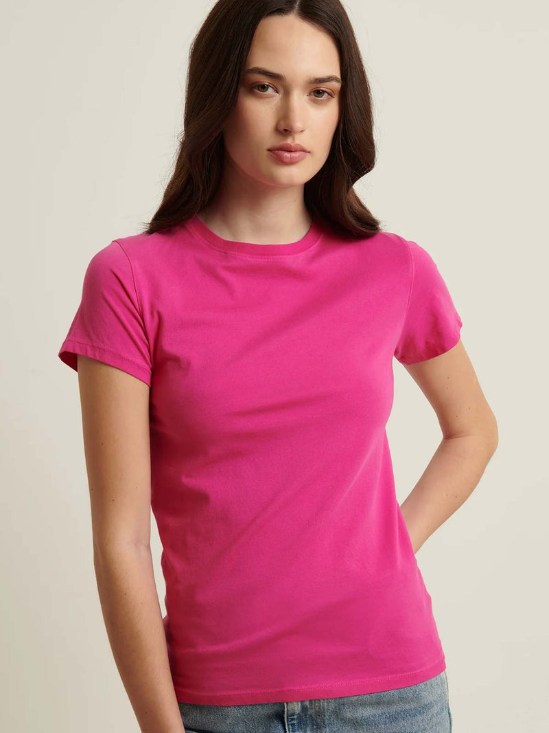 Patrick Assaraf SS Iconic Sublime Fitted Crewneck