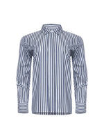 Patrick Assaraf Long Sleeve Striped Shirt