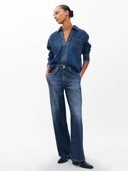 Rag &amp; Bone Miramar Cotton Terry Wide Leg Pants