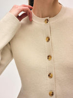 White + Warren Peplum Cardigan