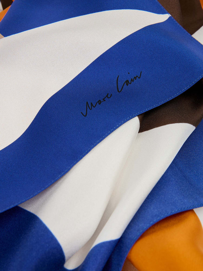 Marc Cain Striped Silk Scarf