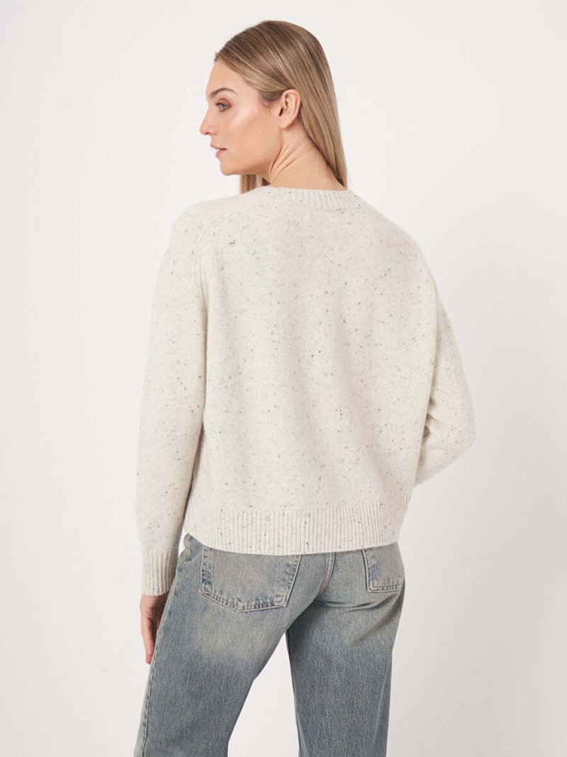 Repeat Tweed Crewneck Sweater
