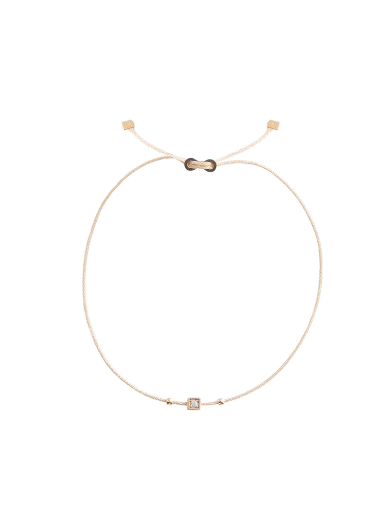 Alisia Cord Bracelet with Cubed Zirconia