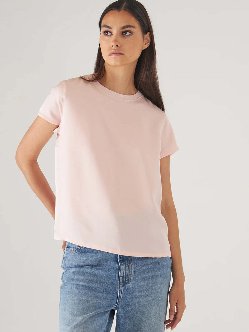 Patrick Assaraf Silk Short Sleeve Tee