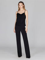 Mi Jong Lee Matte Jersey Drape Front Camisole