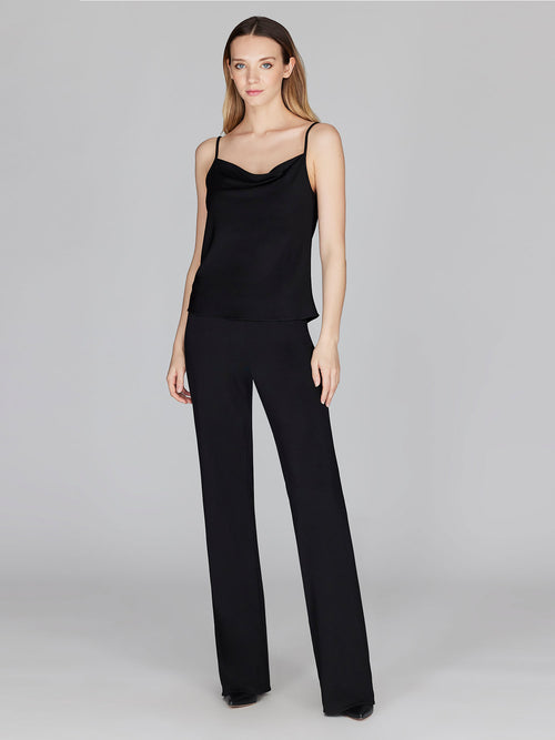 Mi Jong Lee Matte Jersey Drape Front Camisole