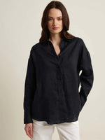 Patrick Assaraf Linen Boyfriend Shirt