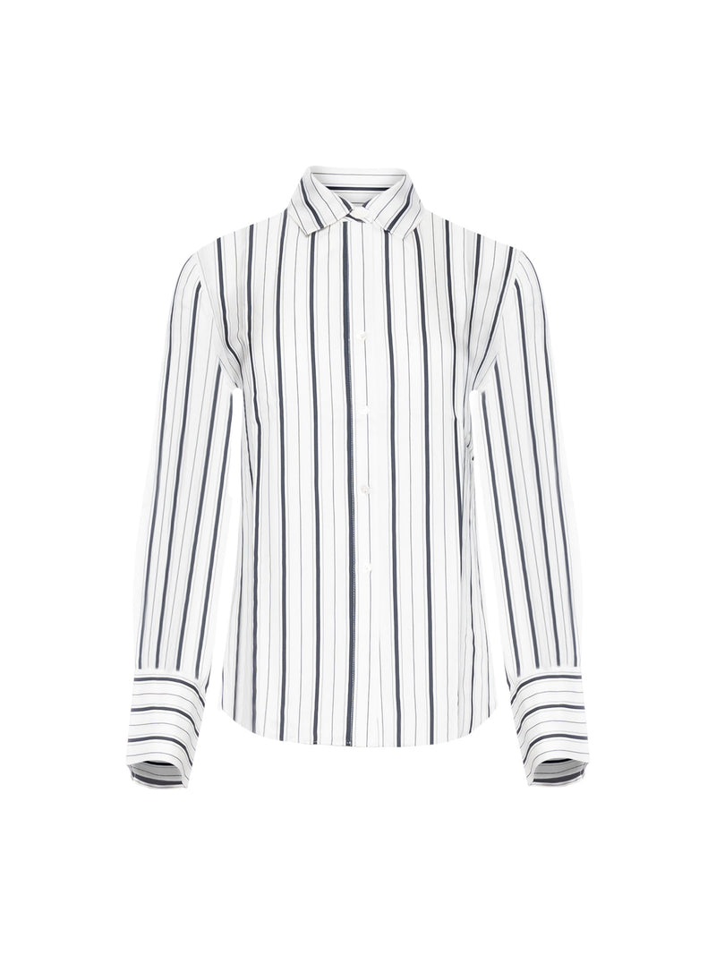 Patrick Assaraf Long Sleeve Silk Satin Relaxed Shirt