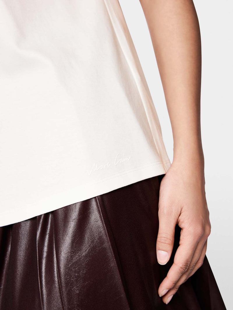 Marc Cain Floral T-shirt with Pearl Details