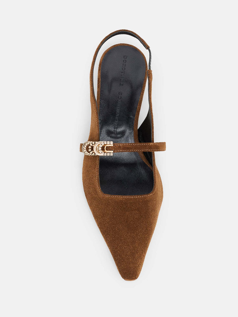 Dorothee Schumacher Suede Sensation Slingback Flat