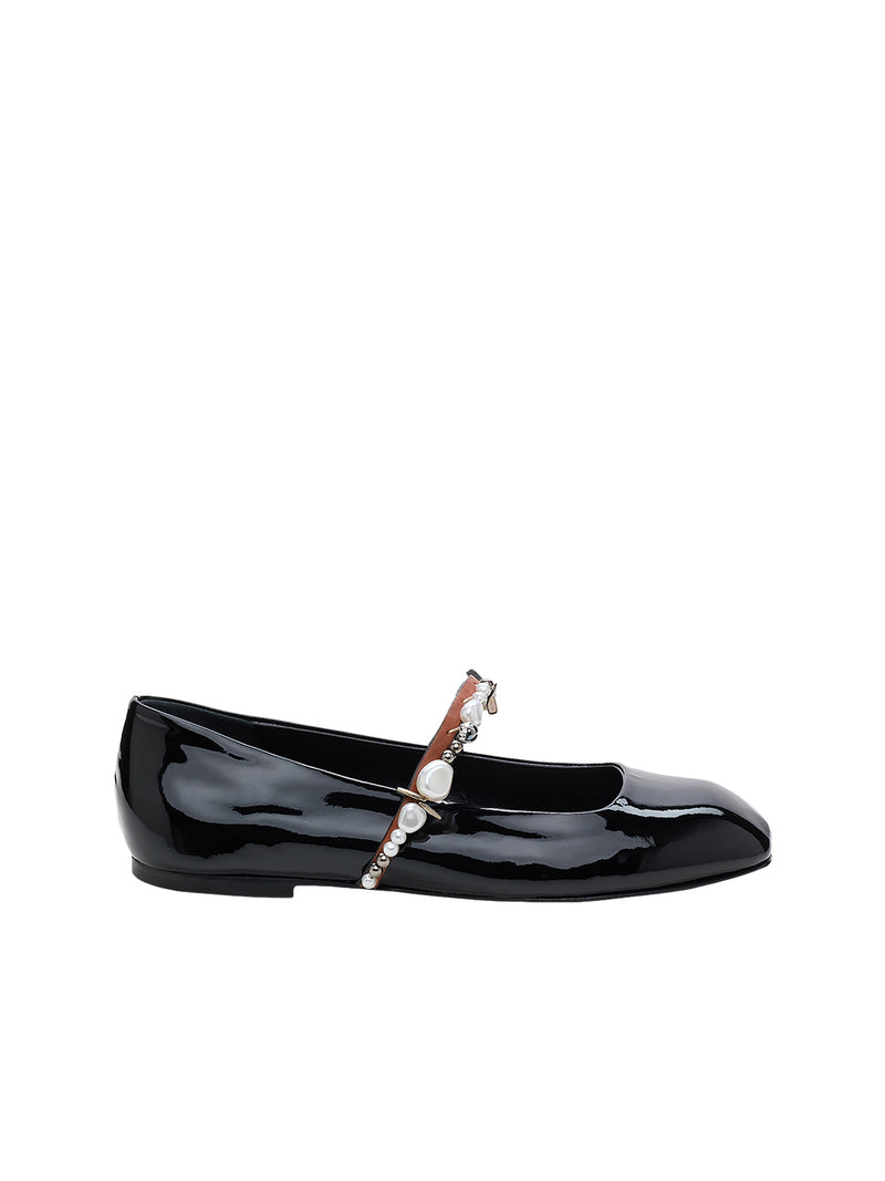 Dorothee Schumacher Glossy Shine Embellished Mary Jane