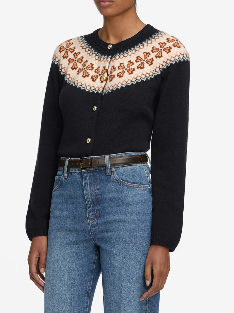 Frame The Cashmere Fairisle Cardi