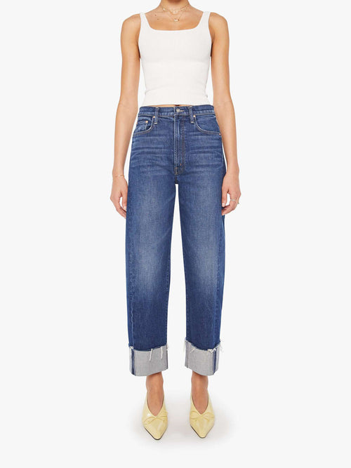 Mother The Half-Pipe Ankle Cuff Fray Jeans