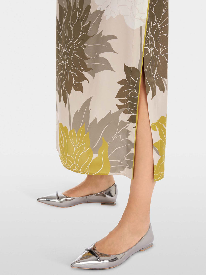 Marc Cain Silk Dress with Floral Print