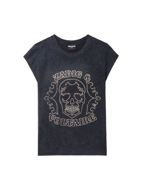 Zadig &amp; Voltaire Cloe Skull Strass Tank Top
