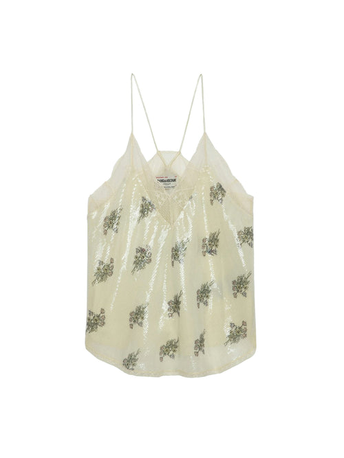 Zadig &amp; Voltaire Christy Sequin Flowers Camisole