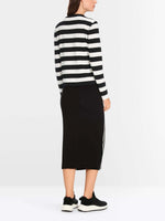 Marc Cain Additions "Rethink Together" Striped Cardigan