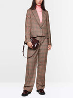 Marc Cain Classic Checked Blazer with Fringes