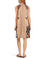 Marc Cain Sleeveless A-Line Dress with Placed Print