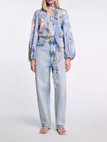 Dorothee Schumacher Floral Power Printed Linen Blouse