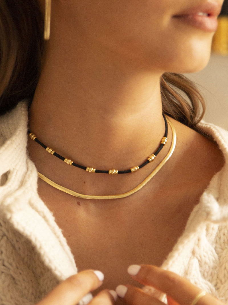 Alisia Pop Corn Chain Necklace