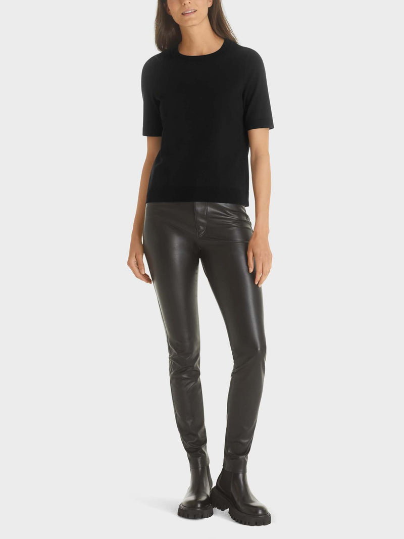 Marc Cain Additions "Rethink Together" Short Sleeve Sweater