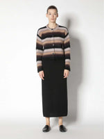 Sminfinity Pure &amp; Fluffy Striped Crewneck Jacket