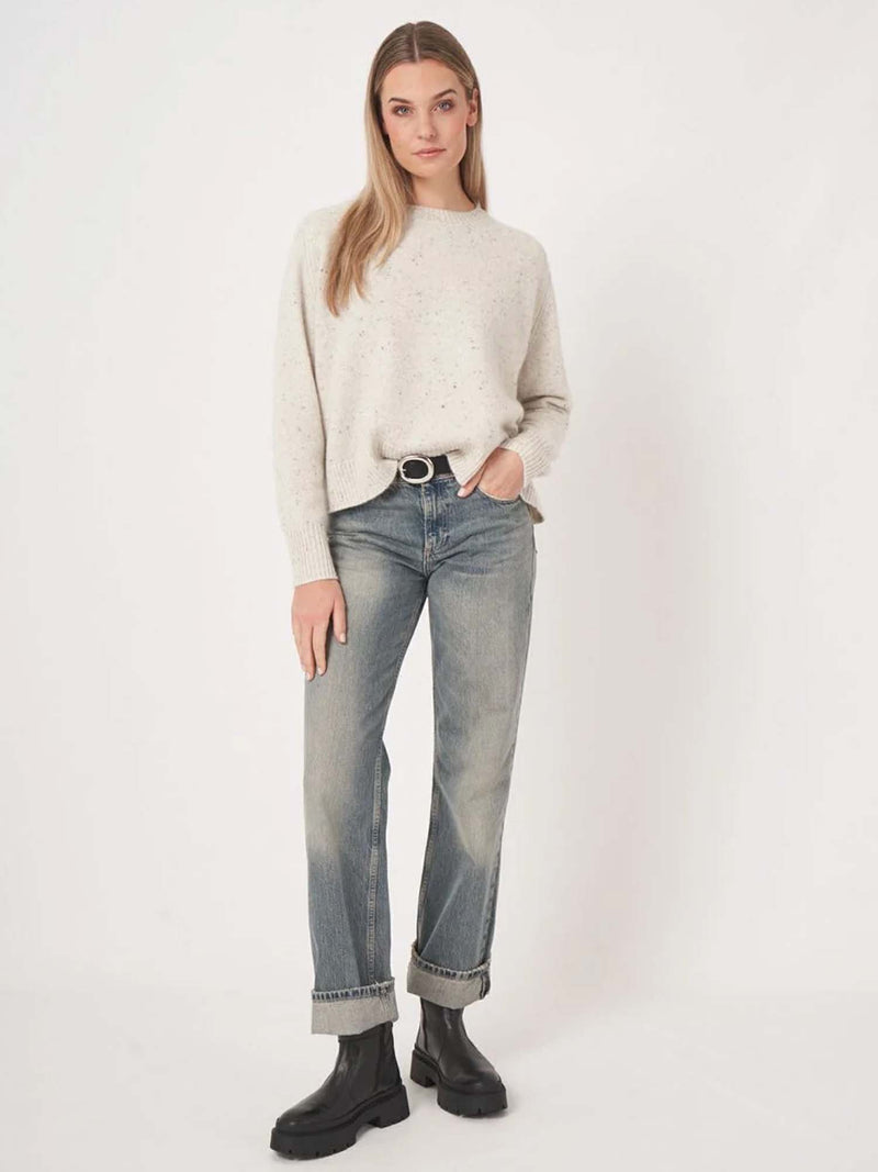 Repeat Tweed Crewneck Sweater