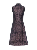 Mi Jong Lee Rose Dot Jacquard Short Dress