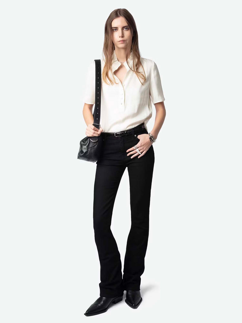 Zadig &amp; Voltaire Topher Satin Top