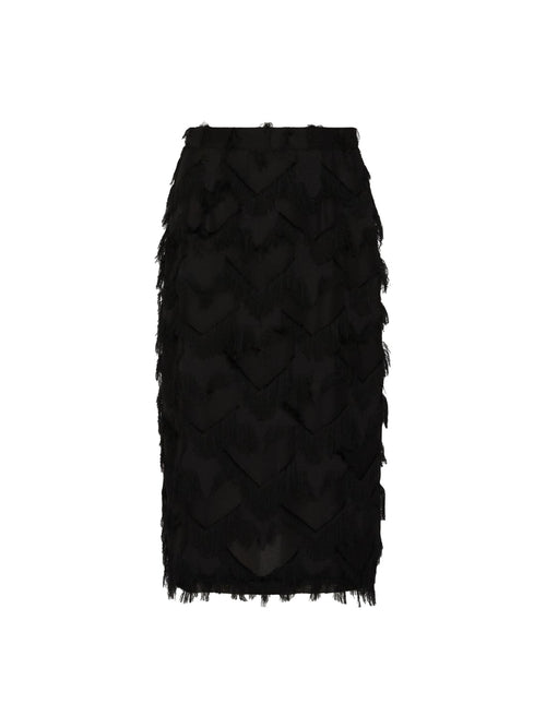 Marella Gattini2 Midi Fringe Detail Skirt