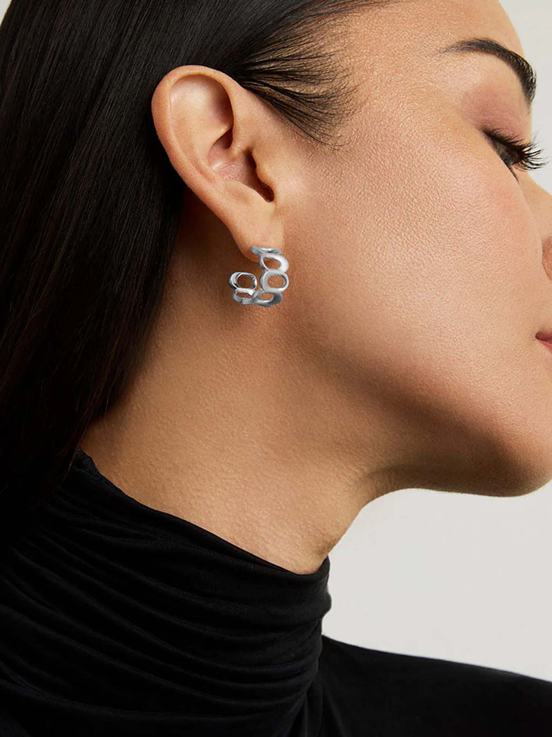 Dean Davidson Crosby Link Huggie Hoops