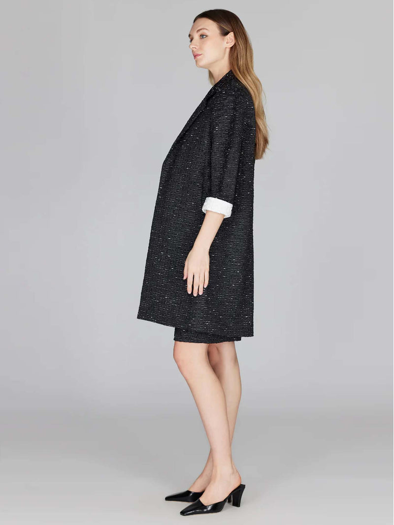 Mi Jong Lee Metallic Tweed Oversized Jacket