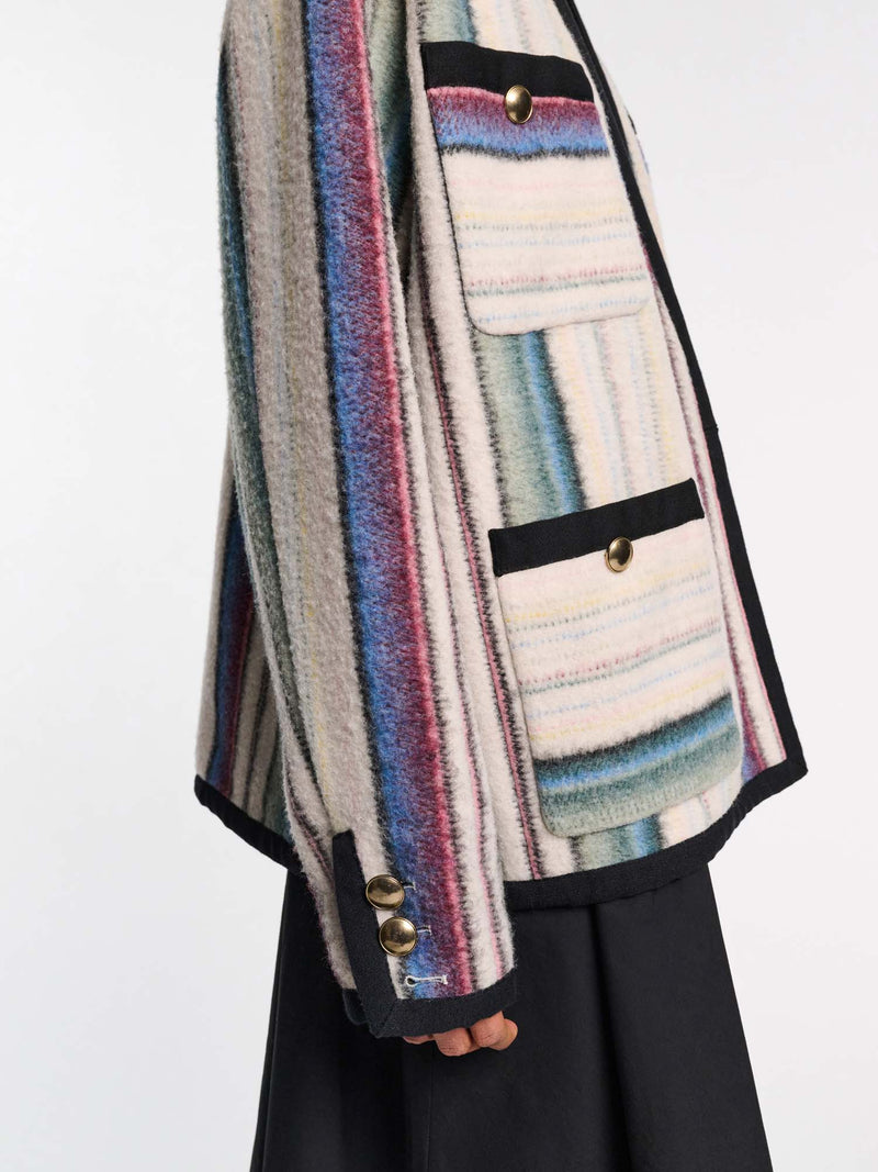 Dorothee Schumacher Striped Comfort Jacket