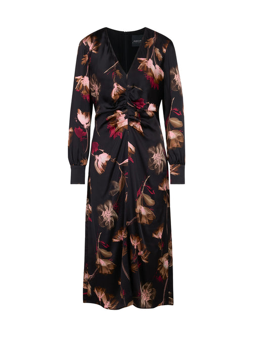 Marc Cain Silk Floral Print Dress