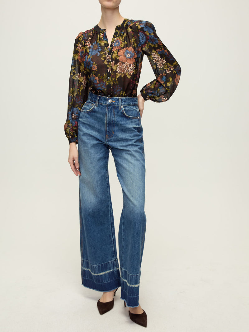 Veronica Beard Ashlynn Silk Blouse