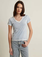 Patrick Assaraf Classic Reverse Spray V-neck T-shirt