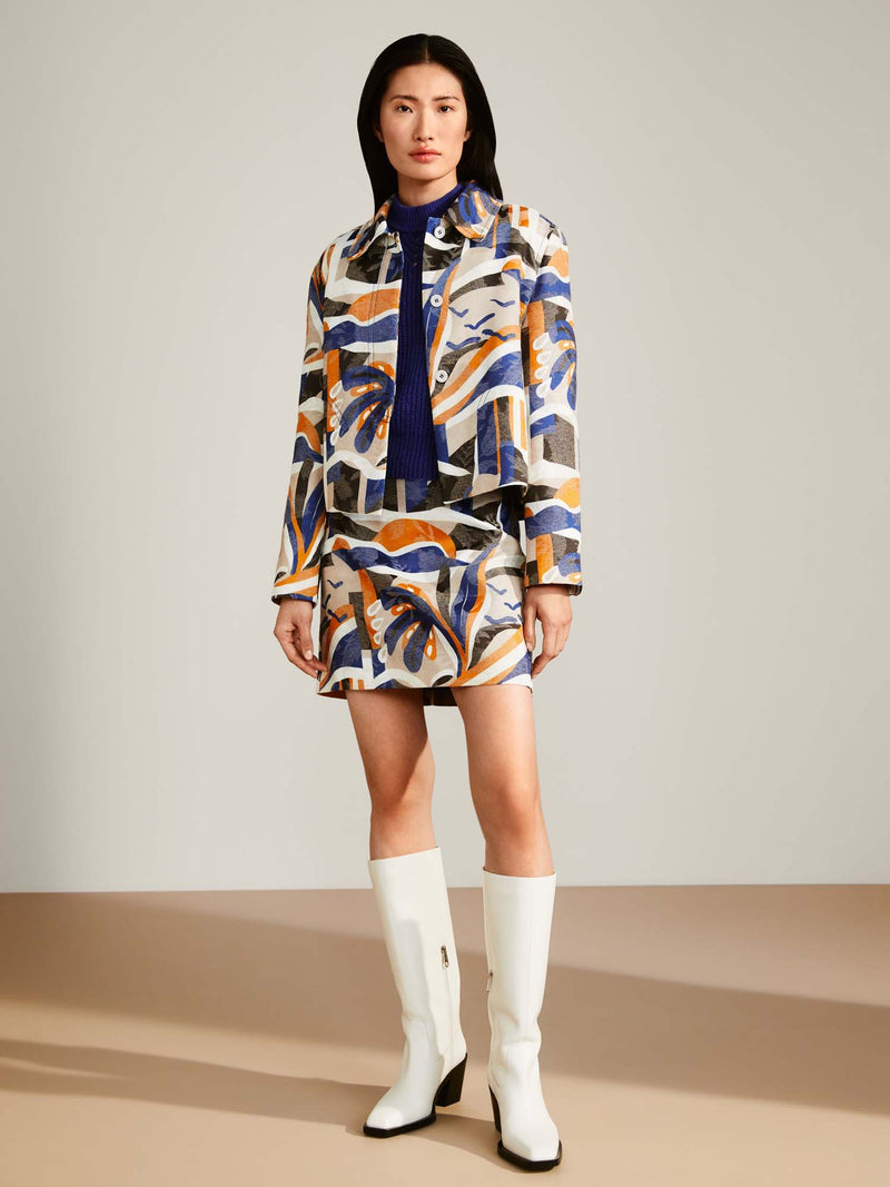 Marc Cain Jacquard Mini Skirt
