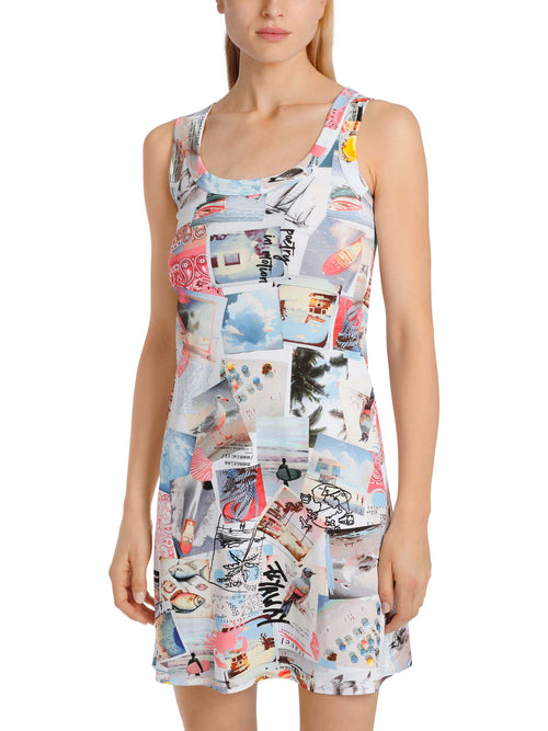 Marc Cain Sports Sleeveless Dress with Memories Print