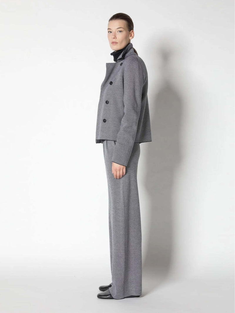 Sminfinity Herringbone Cropped Jacket