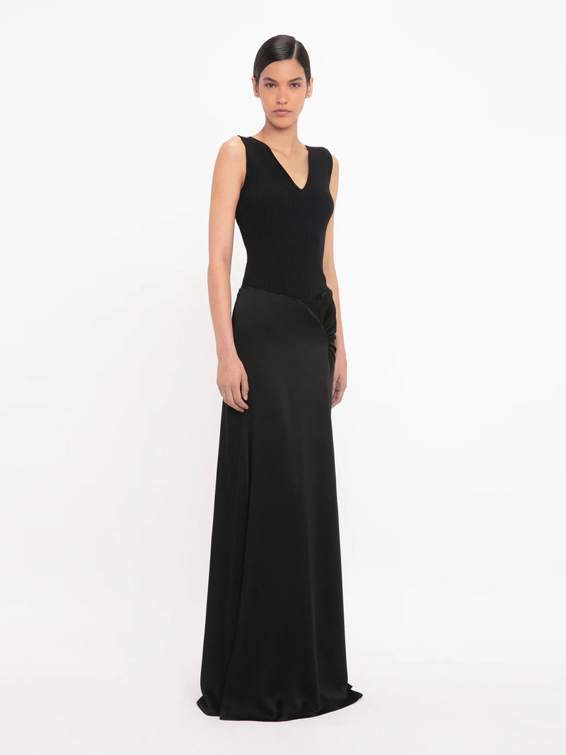 Victoria Beckham Rib Detail V-neck Tank