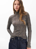 Rag &amp; Bone Shaw Panelled Long Sleeve Plaid Tee